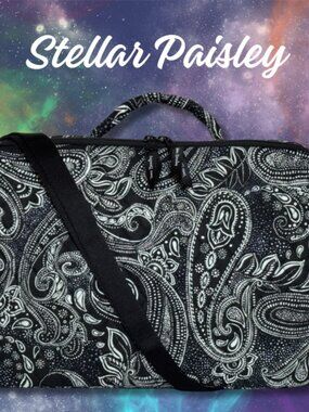 Vera Bradley Stellar Paisley Laptop Crossbody Workstation Retired Pattern